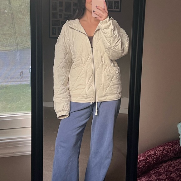 Wild Fable Cream Quilted Jacket - Picture 3 of 4